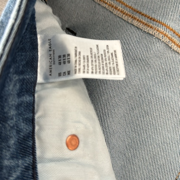 AMERICAN WAGLE MENS JEANS - athletic skinny - 40/30 - worn - blue - Picture 4 of 7